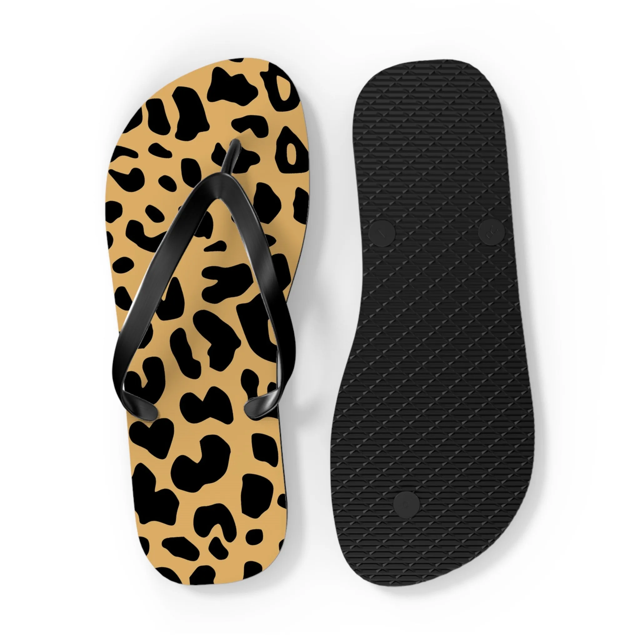 Cheetah Flip Flops - Trendy Summer Footwear for Beach and Casual Outings