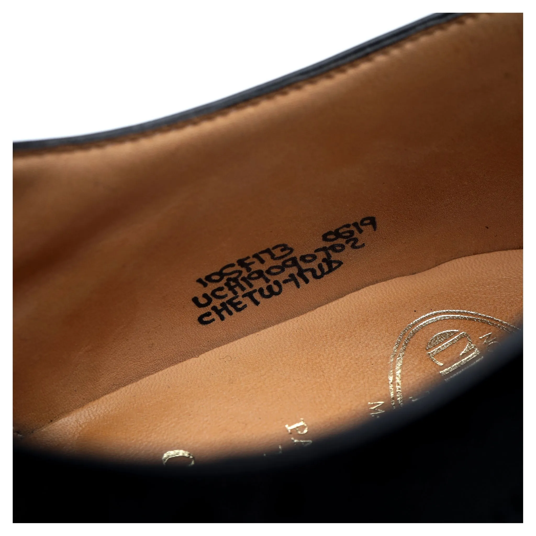 'Chetwynd' Black Leather Oxford Brogues UK 10.5 F