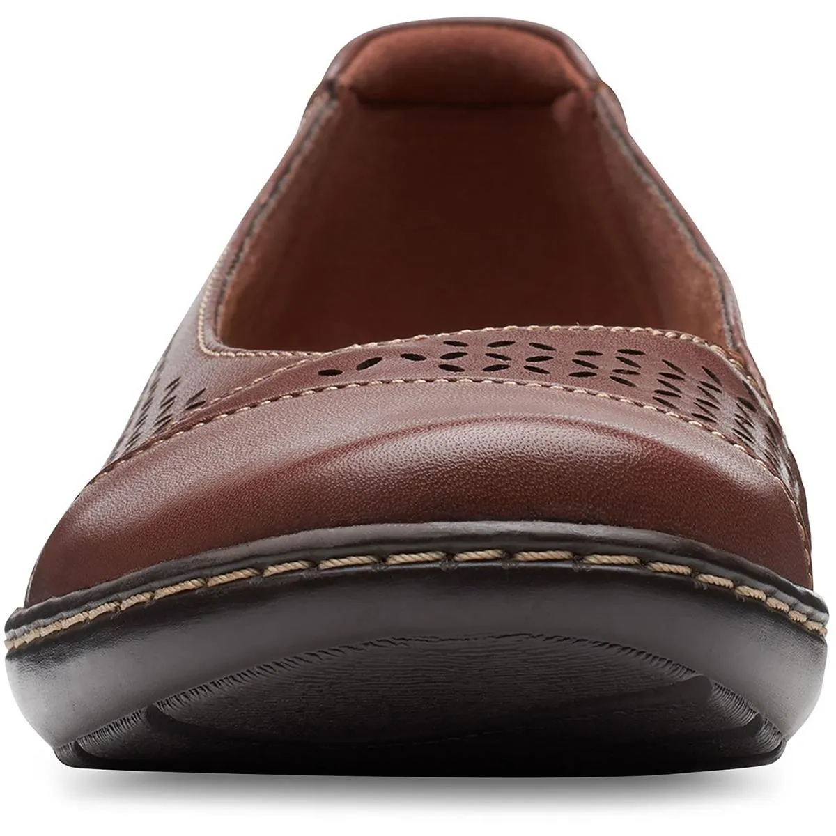 Clarks Womens Cora Iris Cushioned Footbed Slip-On Loafers