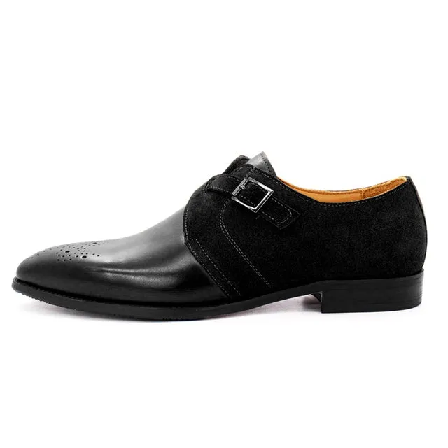 Classic Brogue Genuine Leather Men Dress Shoes