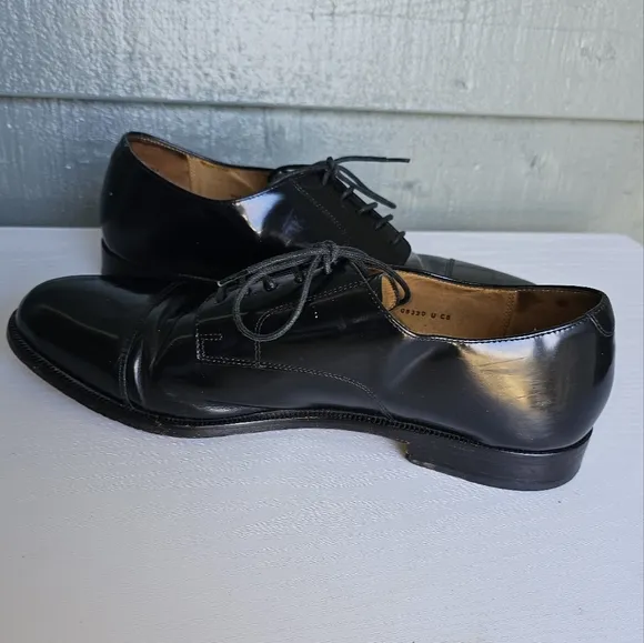 Cole Haan Caldwell Cap Toe Black Leather Oxford Lace-Up Shoes Men's Size: 10.5D