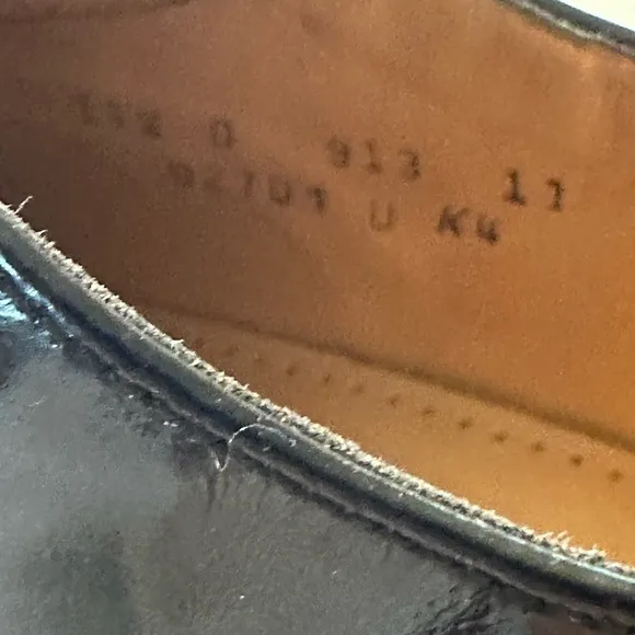 Cole Haan Lenox 02701 Classic Lace Up 100% Leather Stacked Heel Rubber Sole