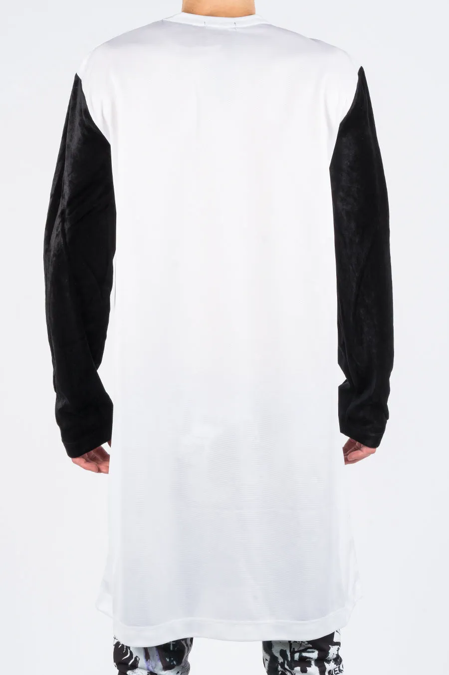 COMME DES GARCONS HOMME PLUS ZEUS PRINT LS TSHIRT WHITE BLACK