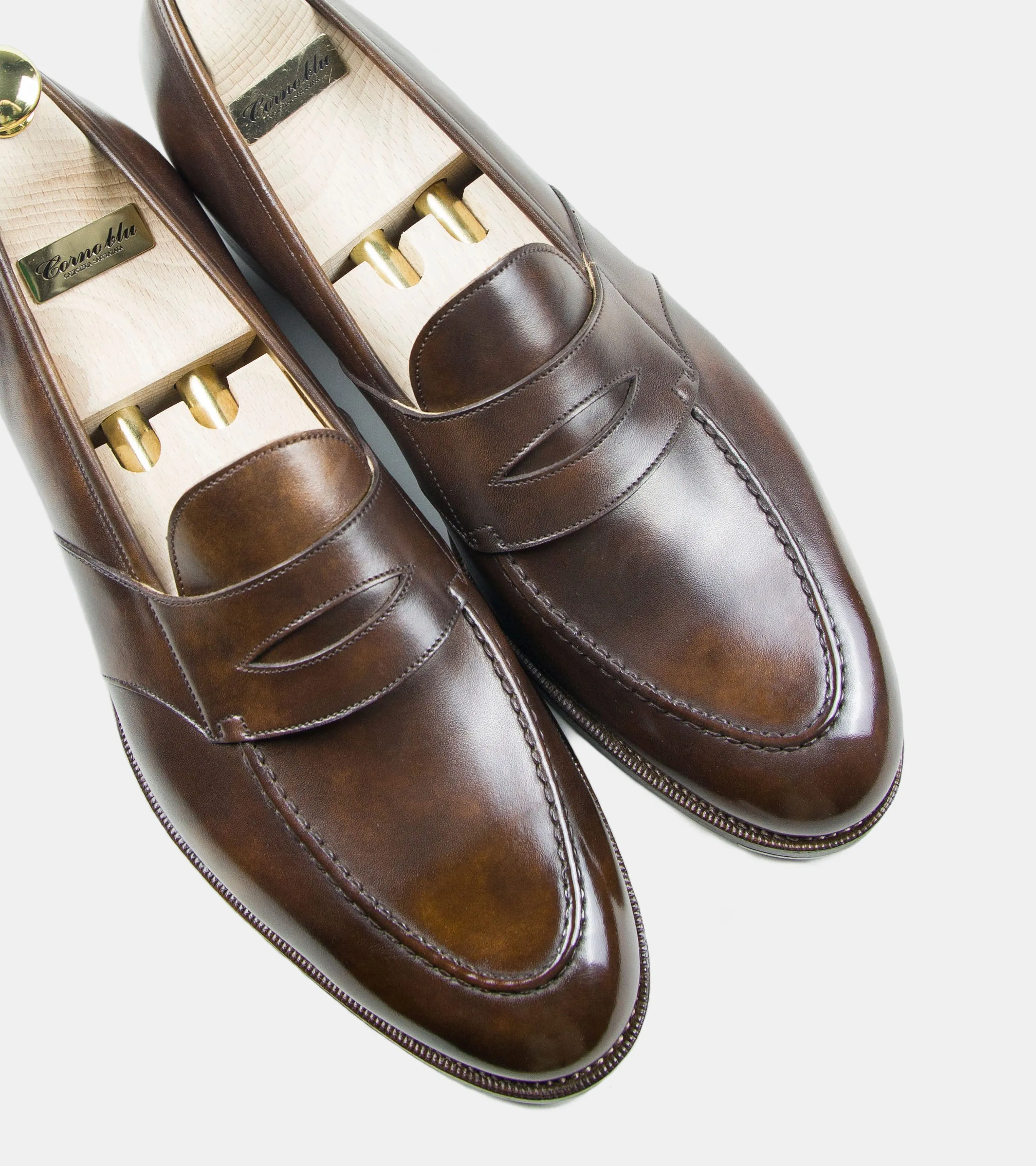 Corno Blu Penny Loafers Brown