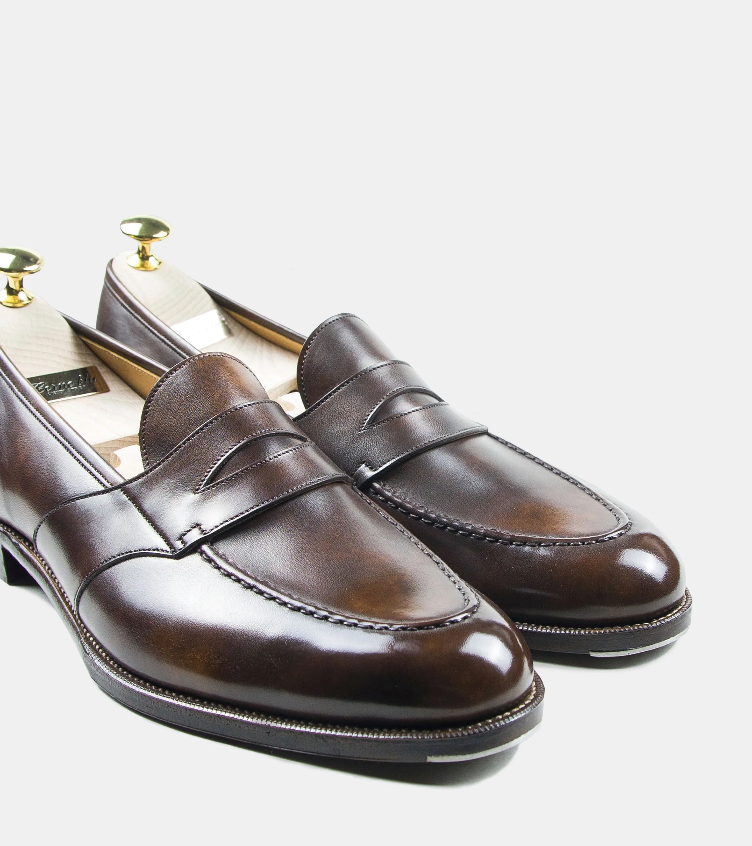 Corno Blu Penny Loafers Brown