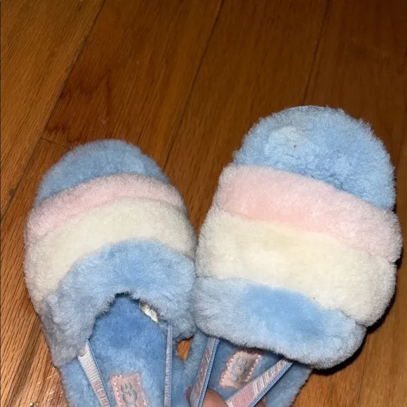 Cozy Fuzzy Striped Slippers