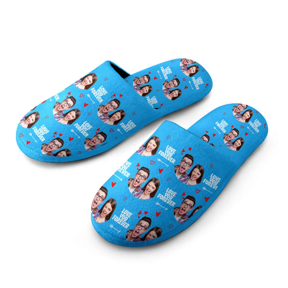 Custom Women's and Men's Slippers Personalized Casual House Shoes Indoor Outdoor Bedroom Cotton Slippers