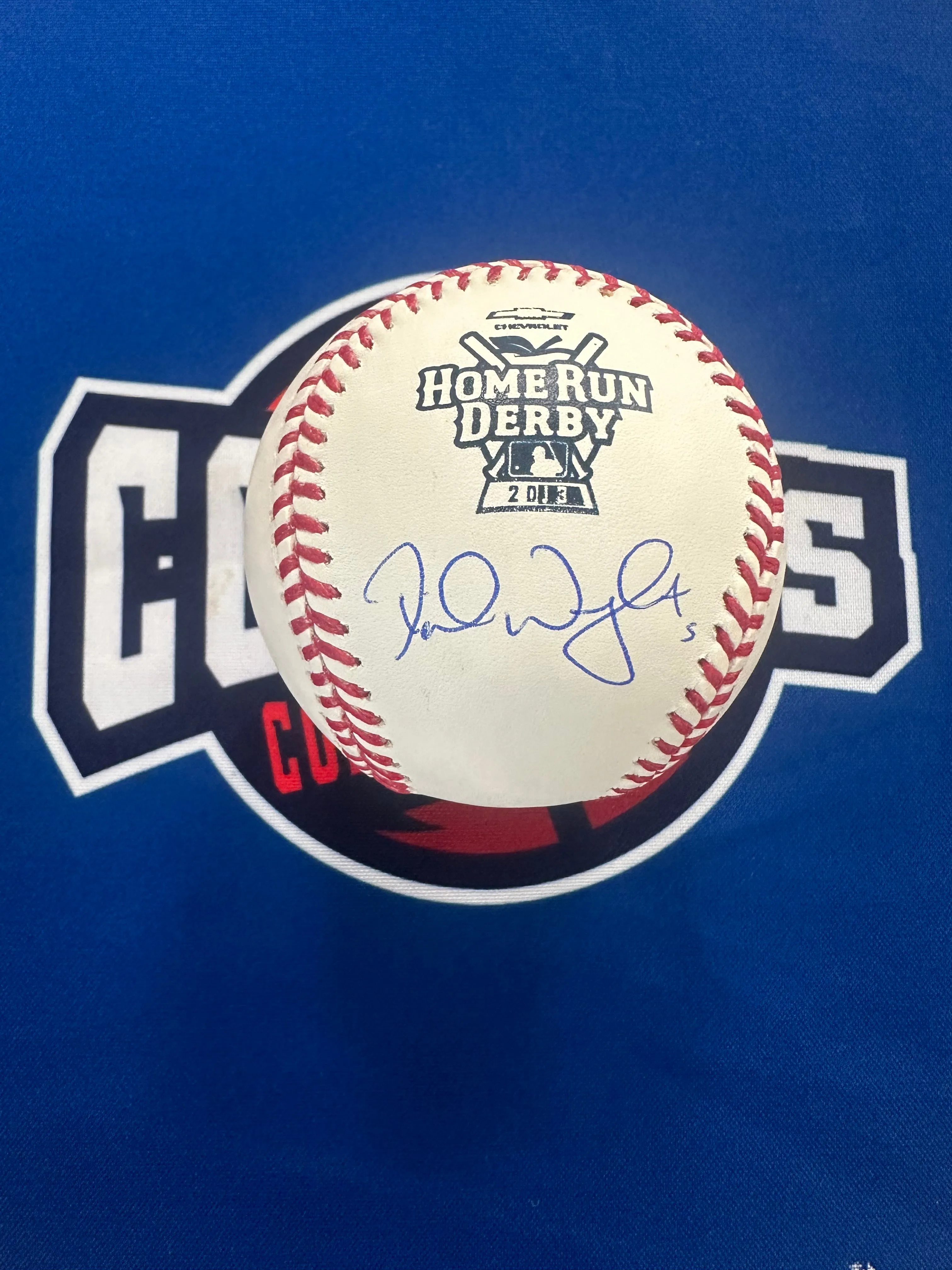 David Wright Autographed 2013 Home Run Derby Logo Baseball (Beckett)