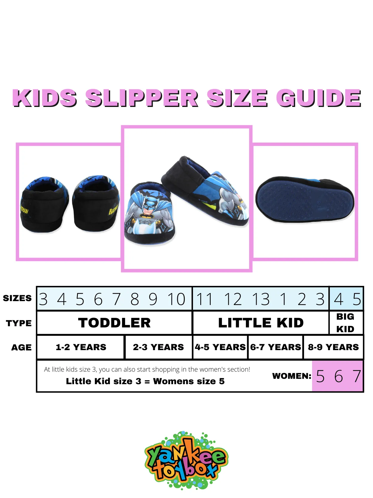 DC Comics Batman Plush A-line Slippers