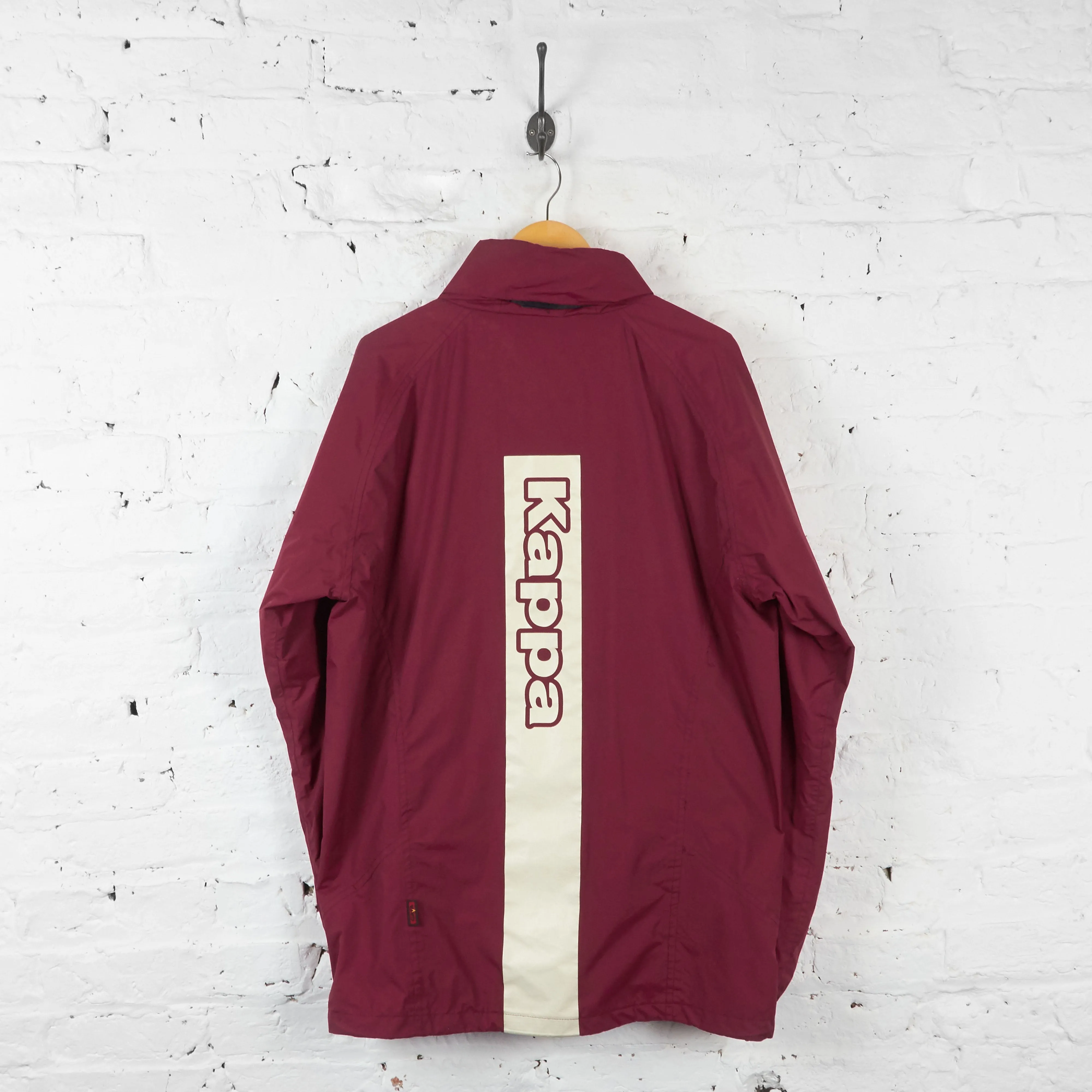 Derby County Kappa Coach Rain Jacket - Maroon - XXL
