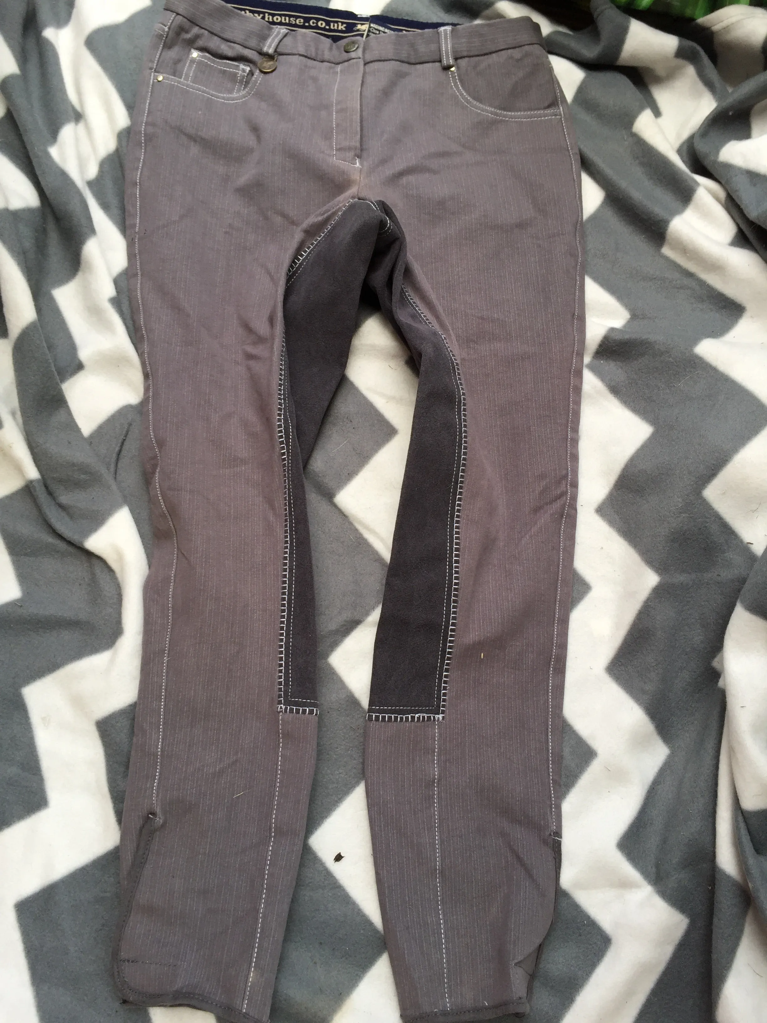 Derby House grey jodhpurs size: 32 (FREE POSTAGE)
