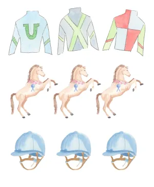Derby Trio Cupcake Toppers Printable