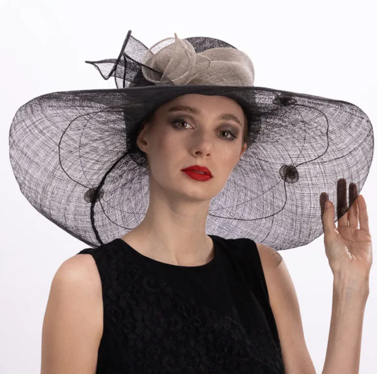 detailed soft brim ~ black / silver
