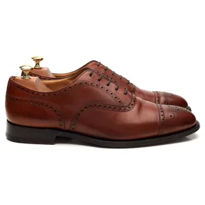 'Diplomat' Tan Brown Leather Oxford Brogue UK 9 G