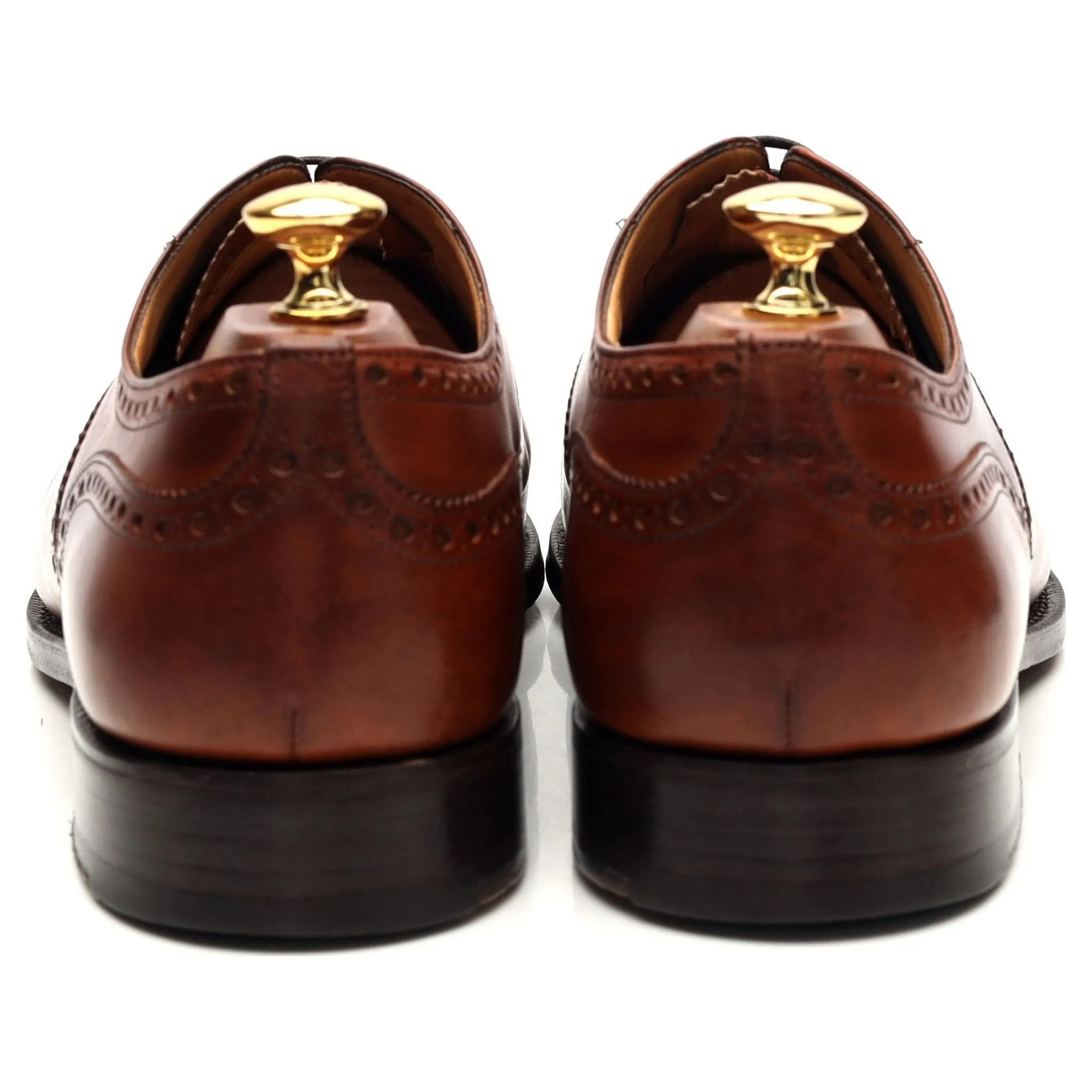 'Diplomat' Tan Brown Leather Oxford Brogue UK 9 G