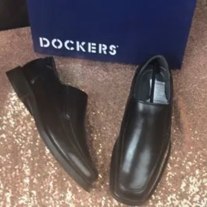 Dockers Black Leather Loafers