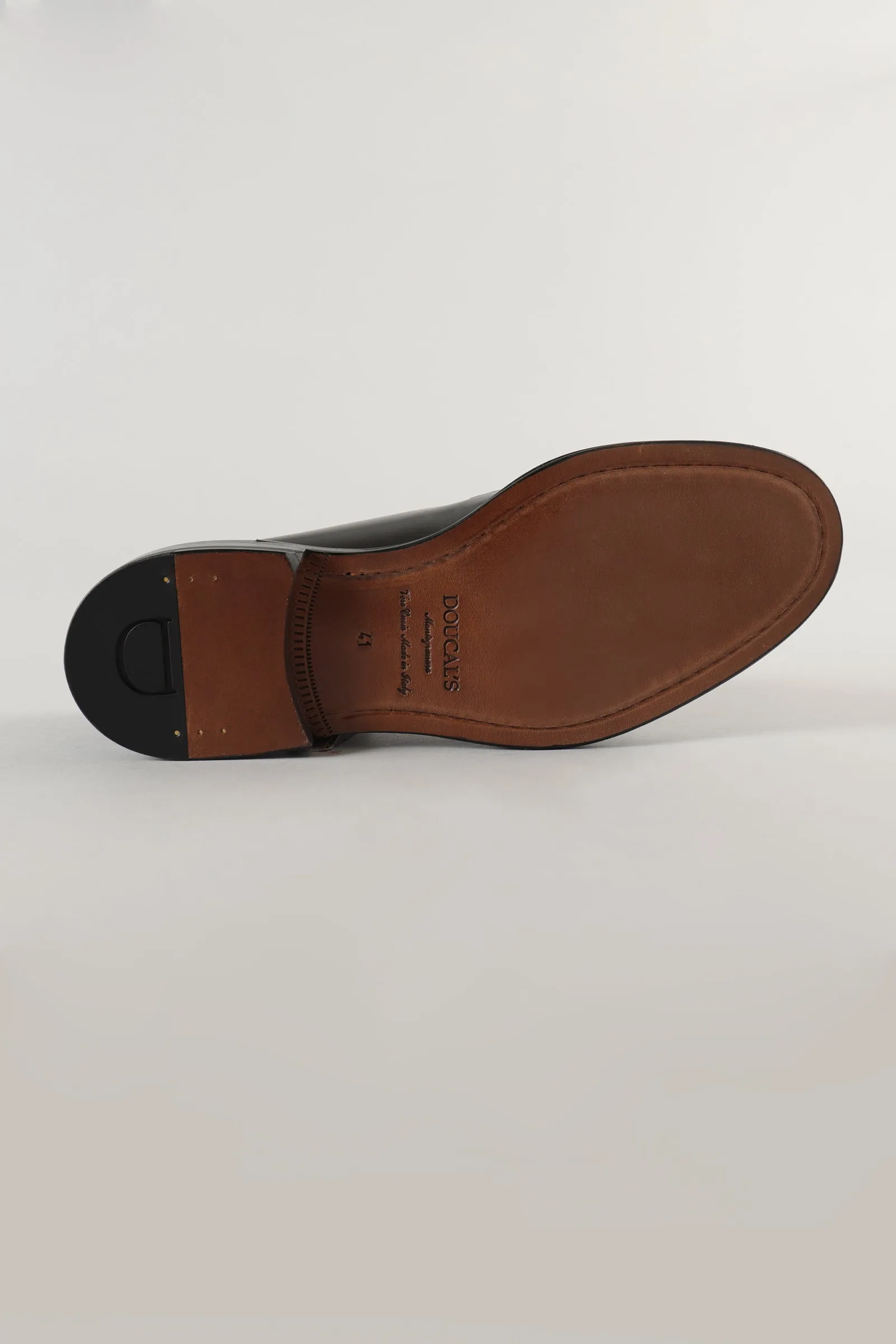 Doucal's Scarpa Derby Horse Nero Uomo