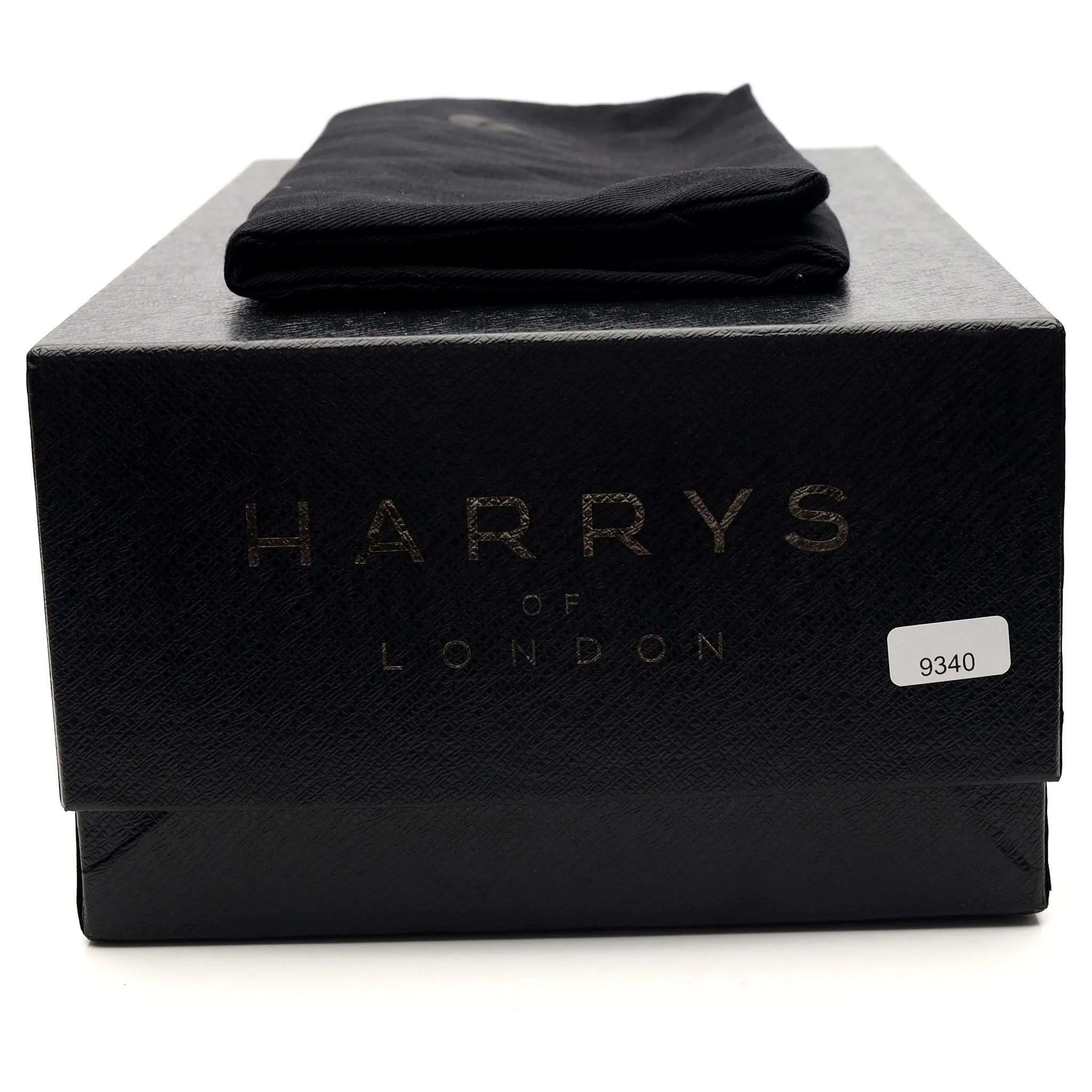 'Downing' Black Leather Loafers UK 12 G