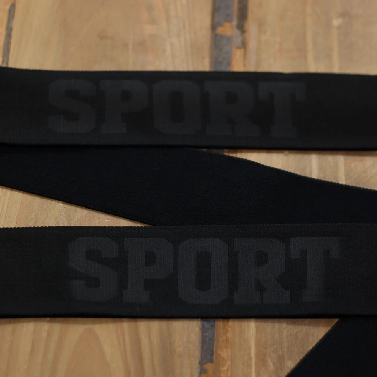 Elastique lingerie - BOXER SPORT 40mm - Noir (vendu x10cm)