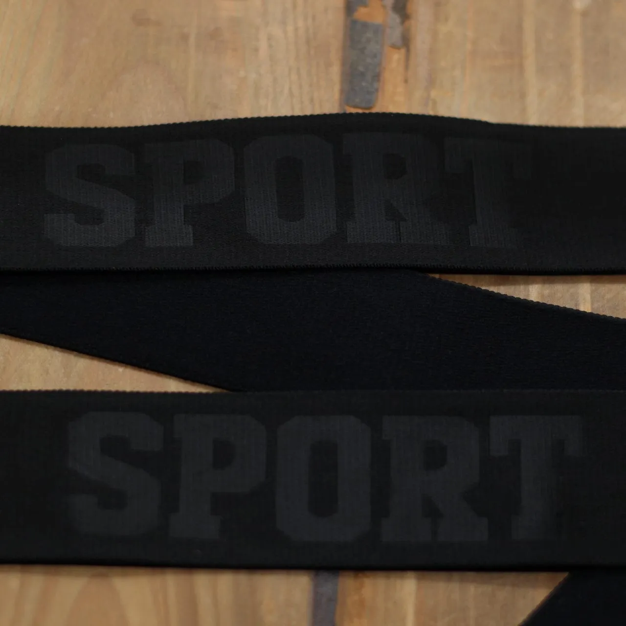 Elastique lingerie - BOXER SPORT 40mm - Noir (vendu x10cm)