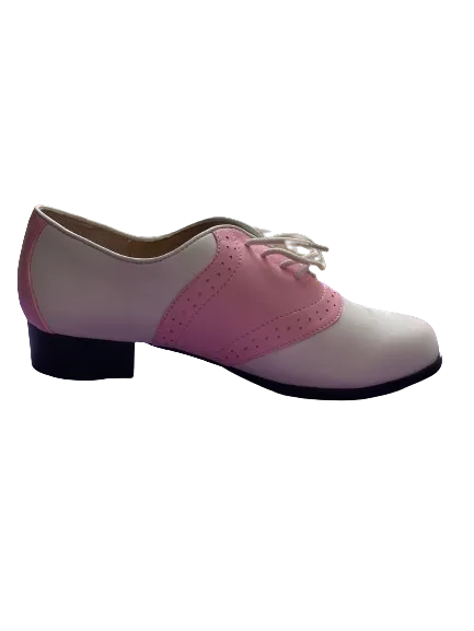 Ellie Pink White Oxford Shoes