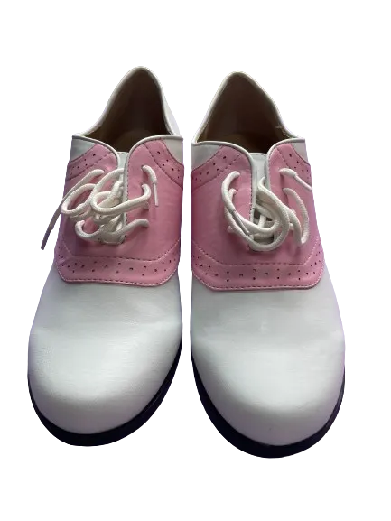 Ellie Pink White Oxford Shoes