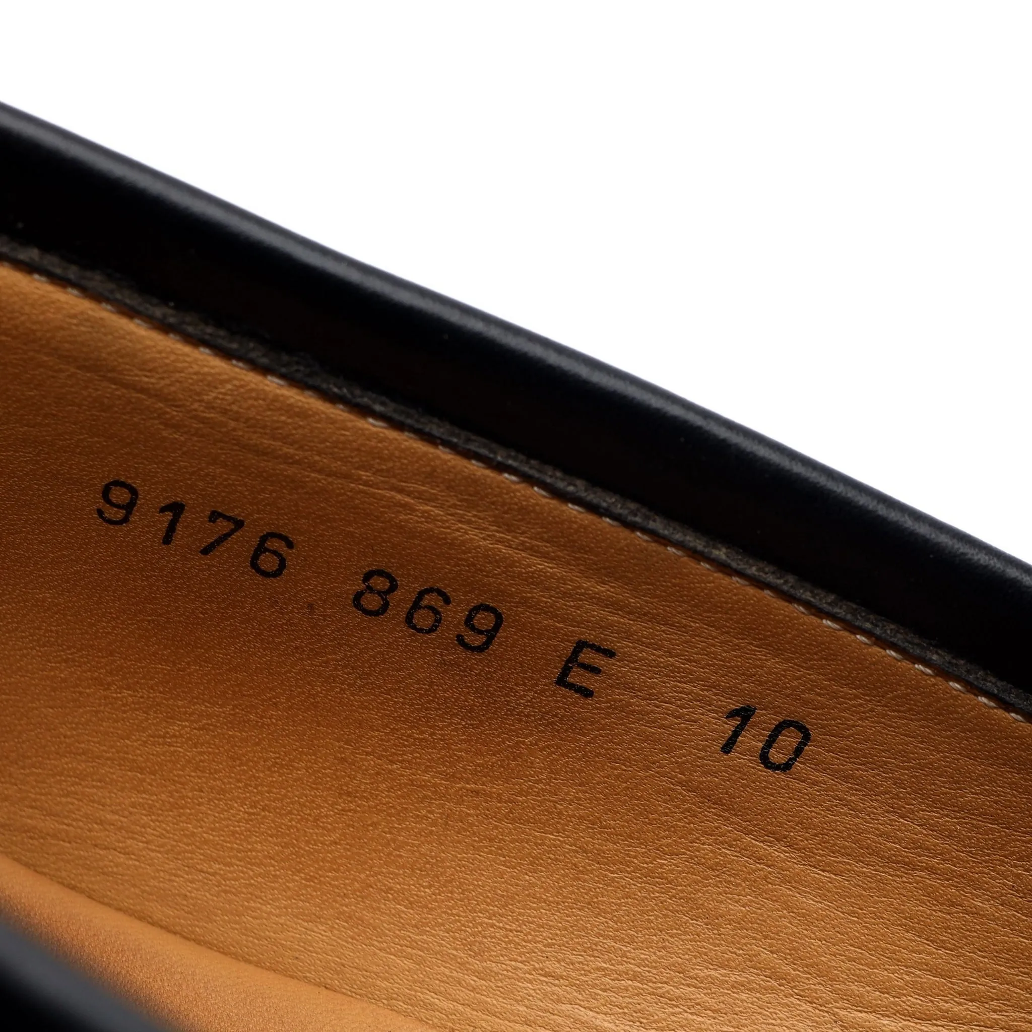 'Elliot 9176' Black Leather Loafers UK 10 E