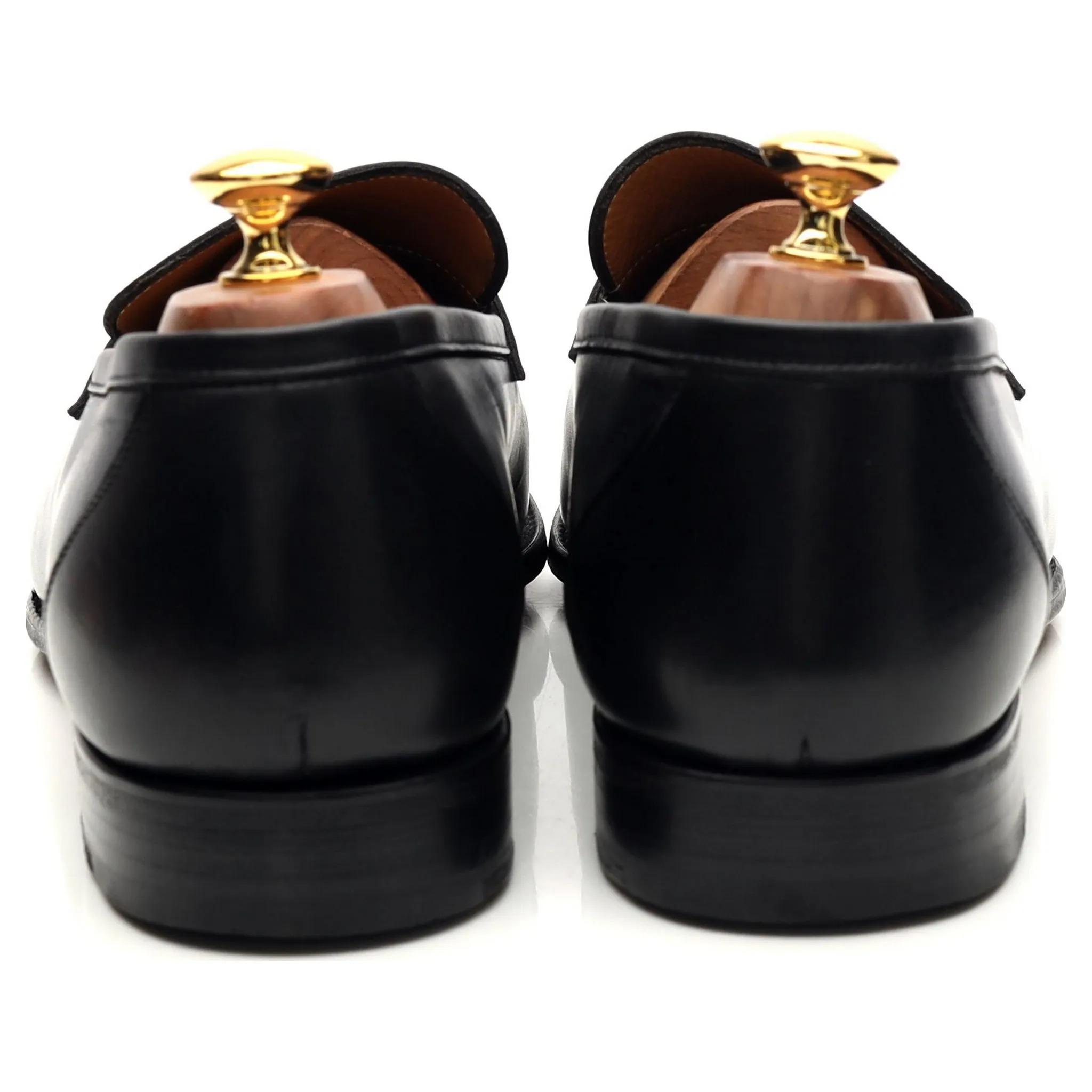 'Elliot 9176' Black Leather Loafers UK 10 E