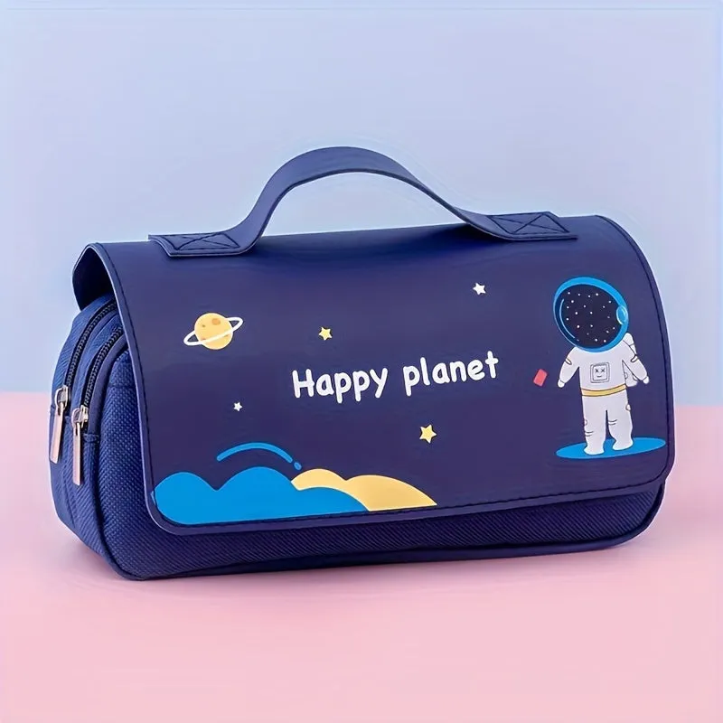 Estojo Escolar Infantil Astronauta em Oxford