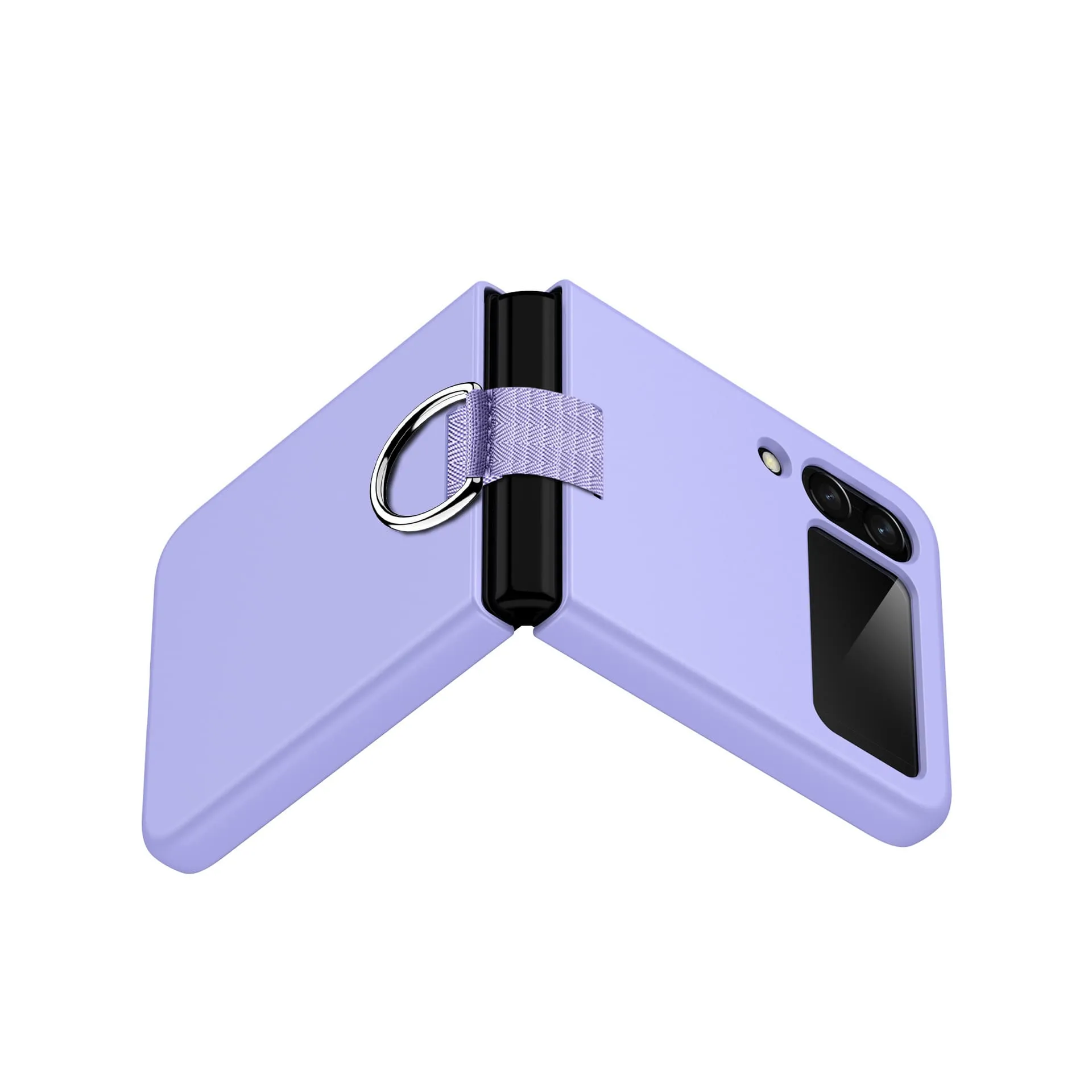 Etui z Ringiem Flip Case do Samsung Galaxy Z Flip 3 - Fioletowy