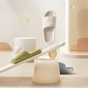 Fasola Lightweight Bathroom Slippers, White, Size 37/38, One Pair