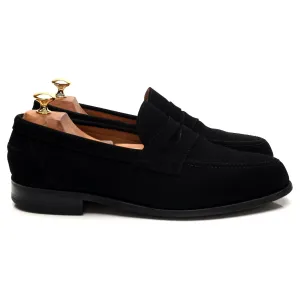 'Finsbury' Black Suede Loafers UK 10 EX