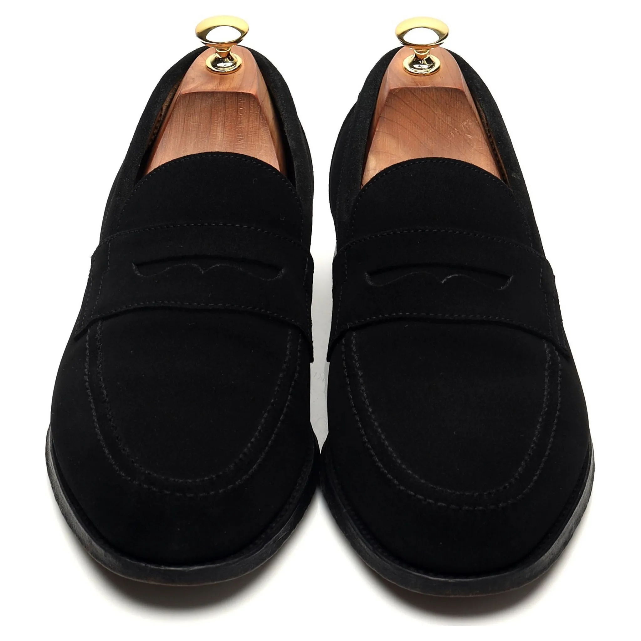 'Finsbury' Black Suede Loafers UK 10 EX