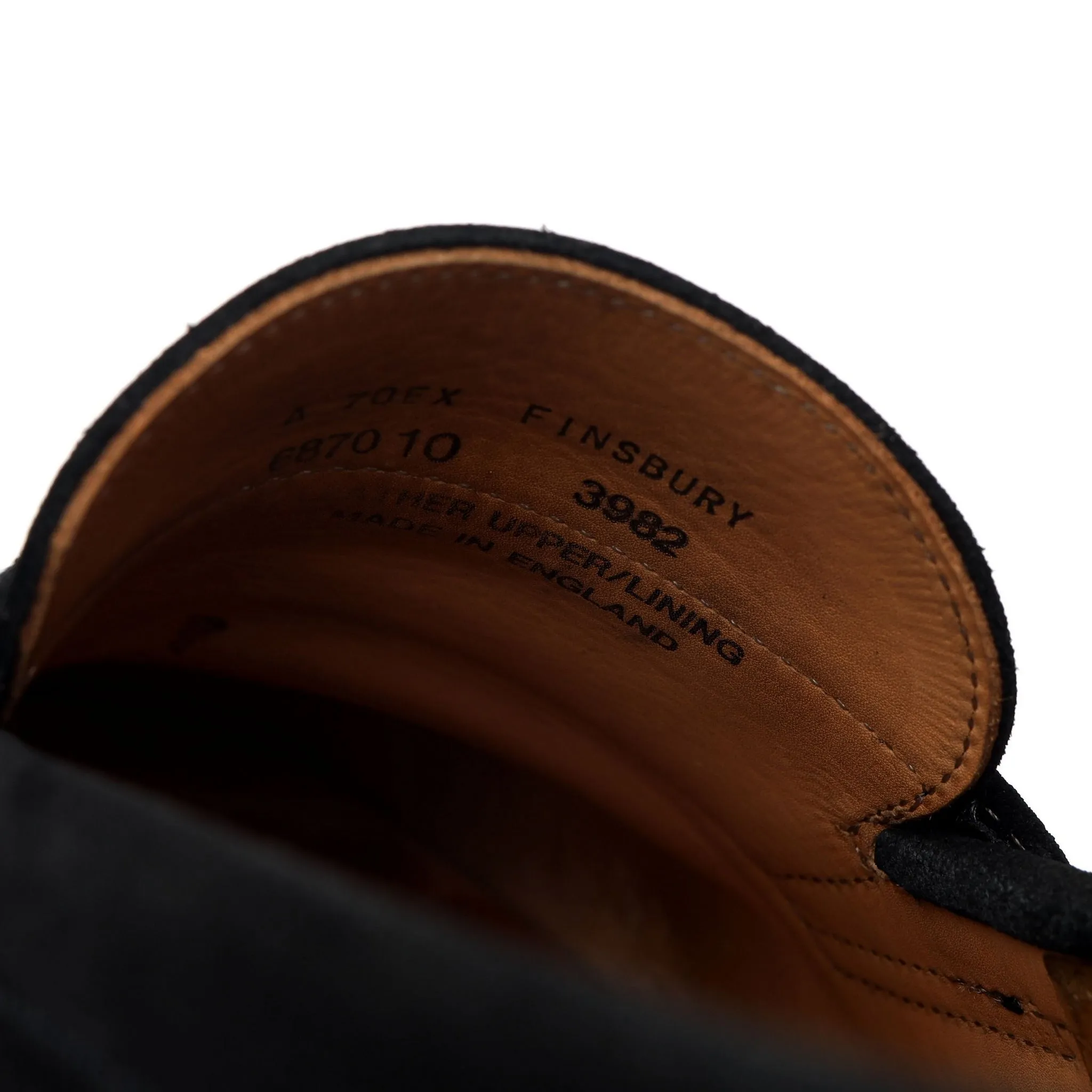 'Finsbury' Black Suede Loafers UK 10 EX