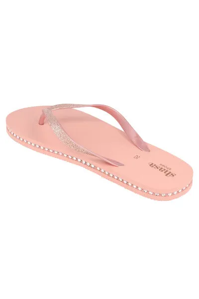 Flip flop contorno brillos