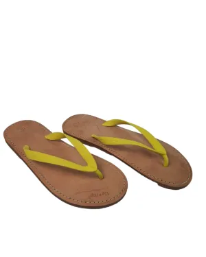 Flip Flop Slipper Yellow/Brown ( 39 )