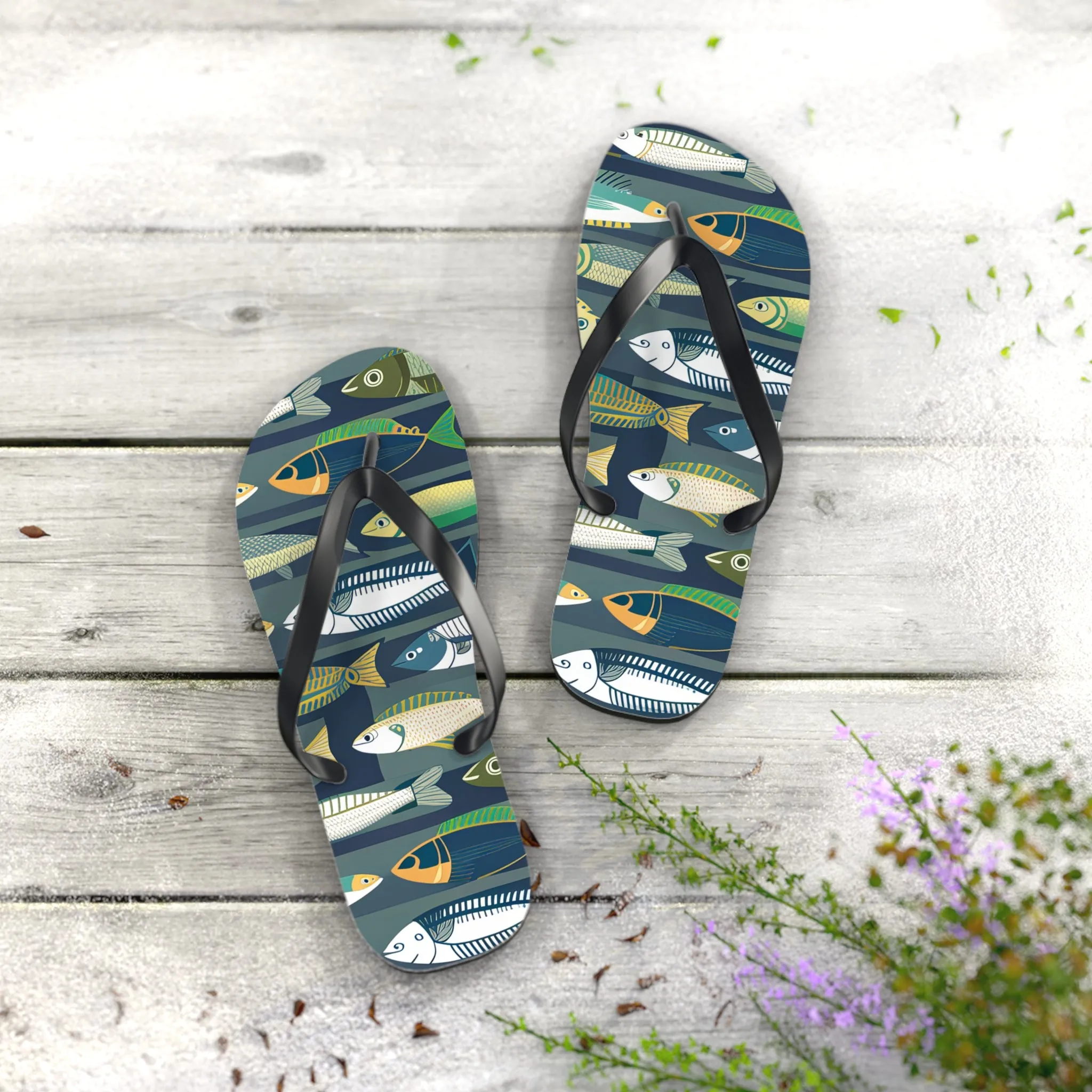 Flip Flops - Fish Line