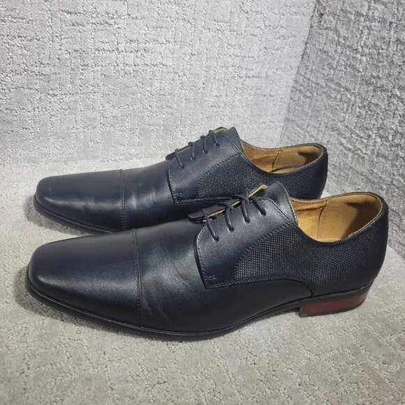 Florsheim Postino Men's Size 13D US Black Leather Oxford Dress Shoes 15149-001