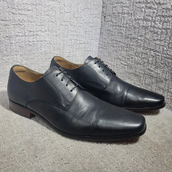 Florsheim Postino Men's Size 13D US Black Leather Oxford Dress Shoes 15149-001