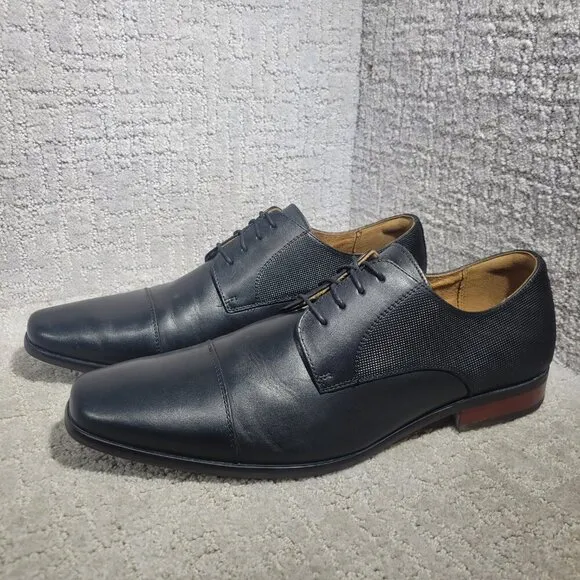 Florsheim Postino Men's Size 13D US Black Leather Oxford Dress Shoes 15149-001
