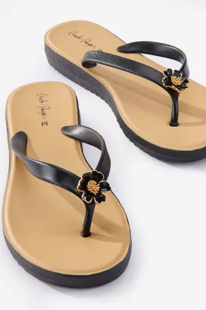 Flower Embellishment Flip Flop