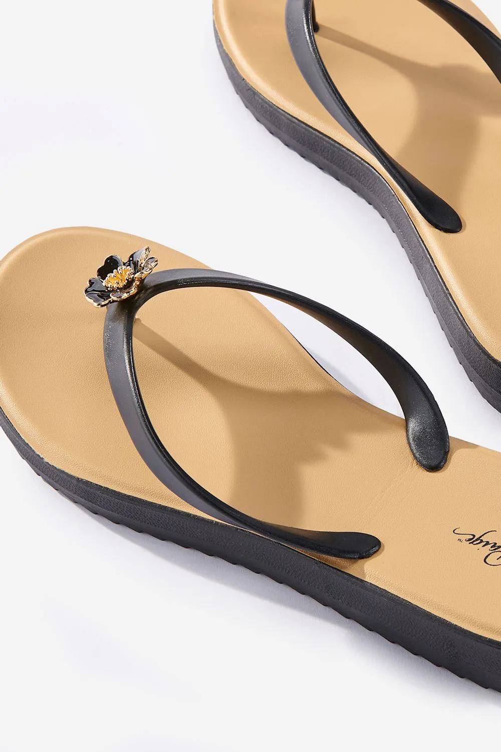Flower Embellishment Flip Flop