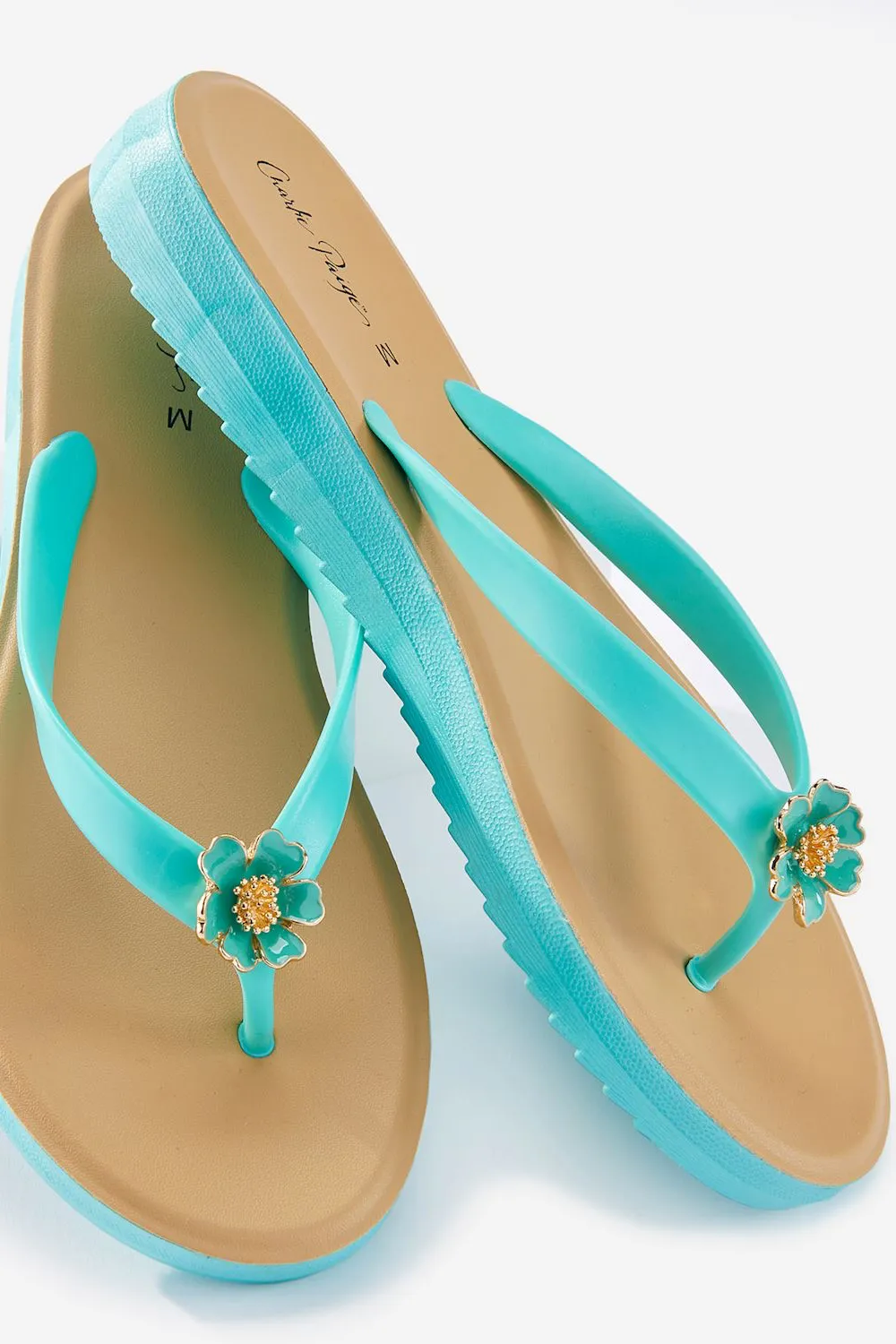 Flower Embellishment Flip Flop