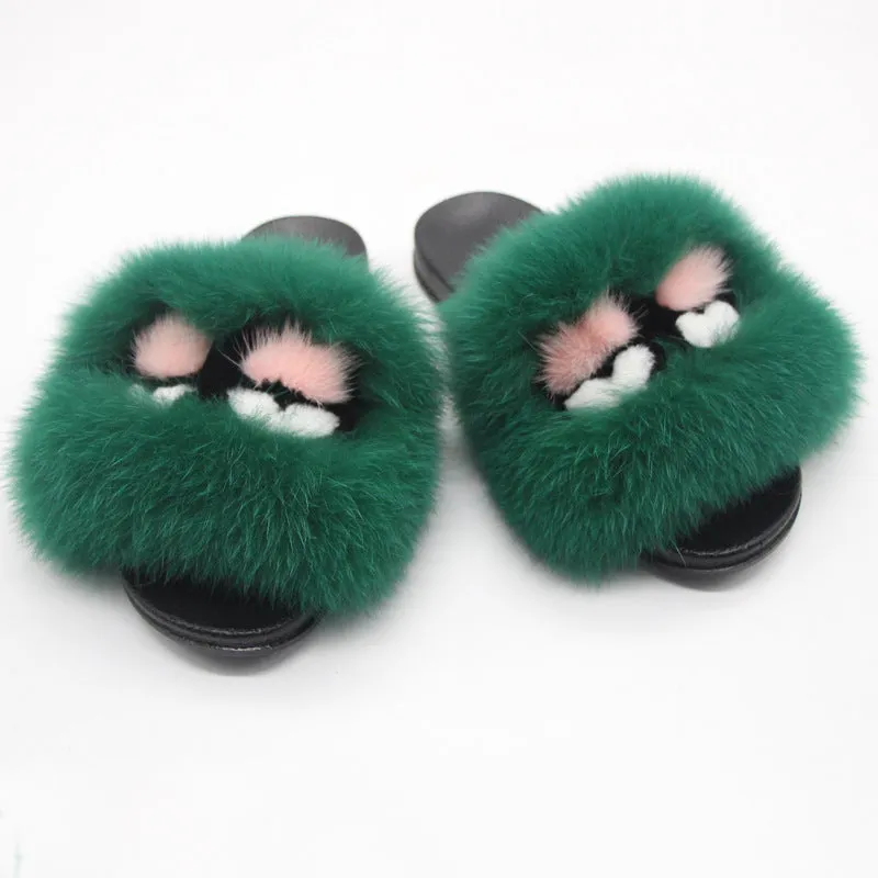 Fox Hair Slippers