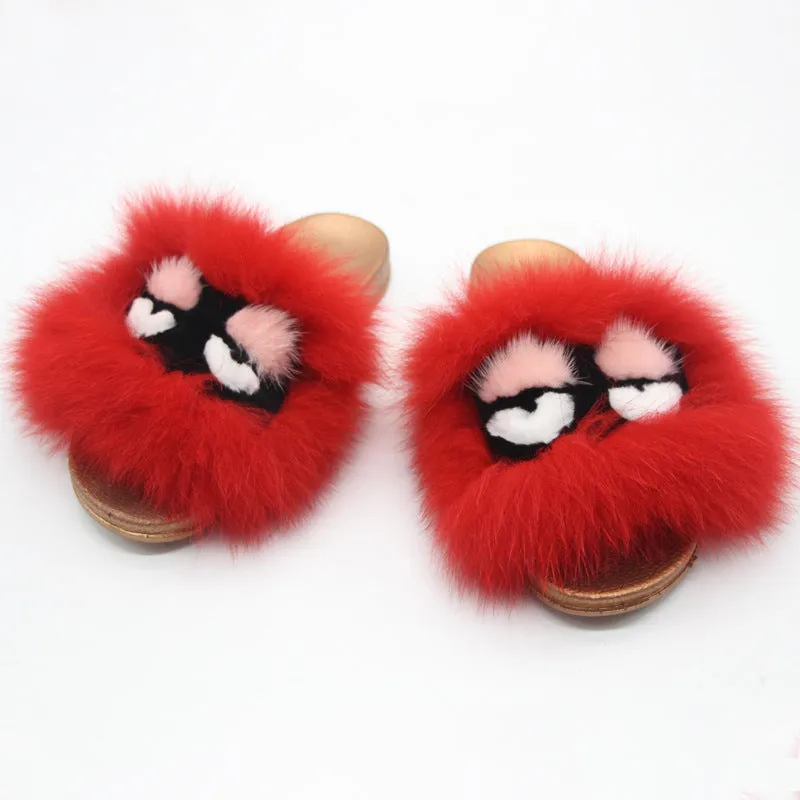 Fox Hair Slippers