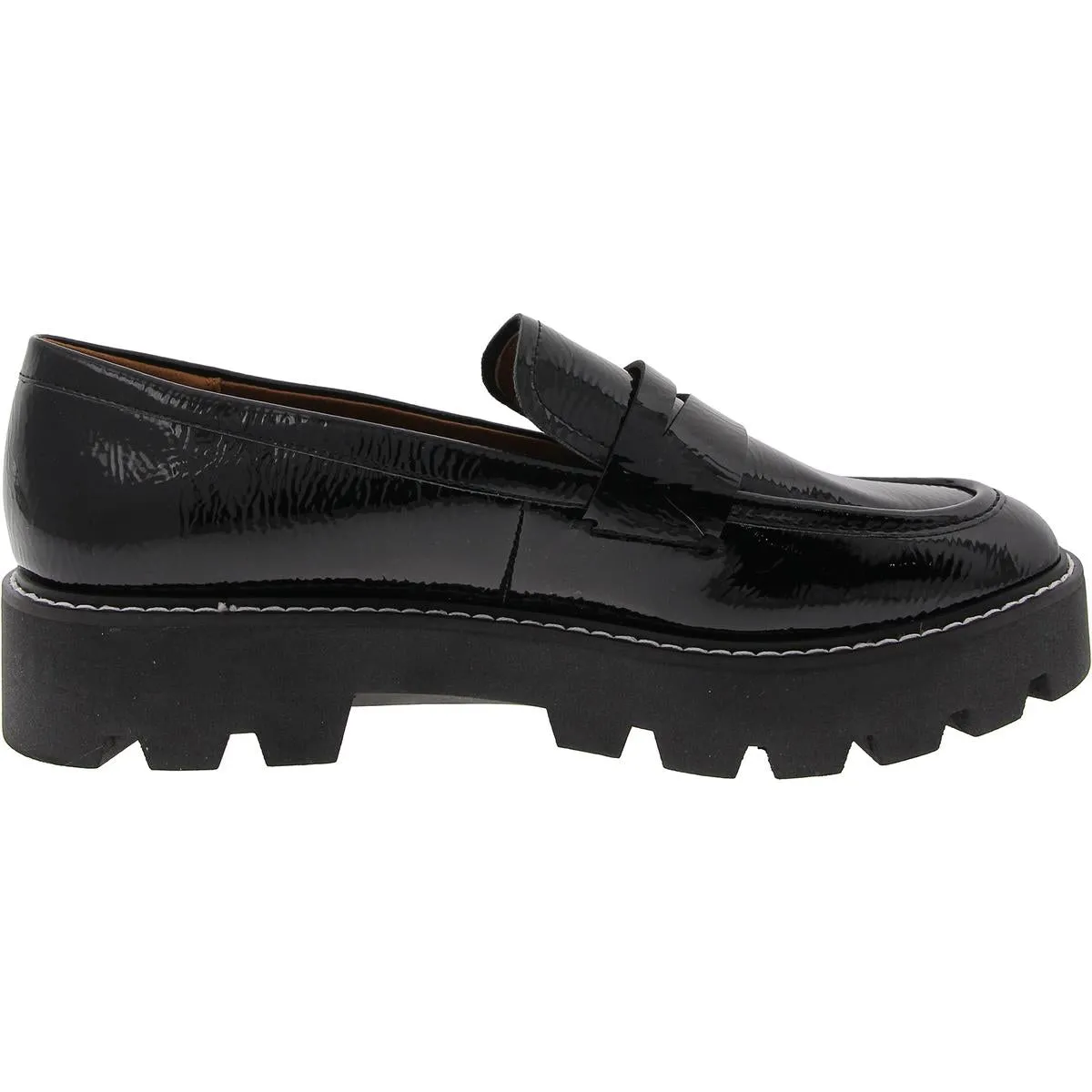 Franco Sarto Womens Balin Patent Slip-On Loafers