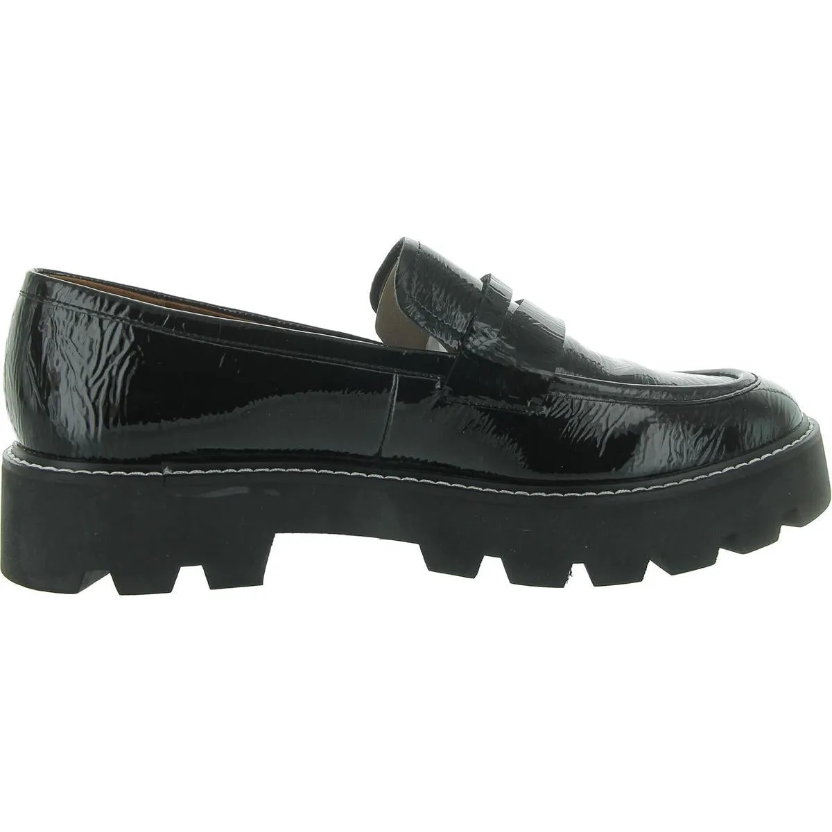 Franco Sarto Womens Balin Patent Slip-On Loafers