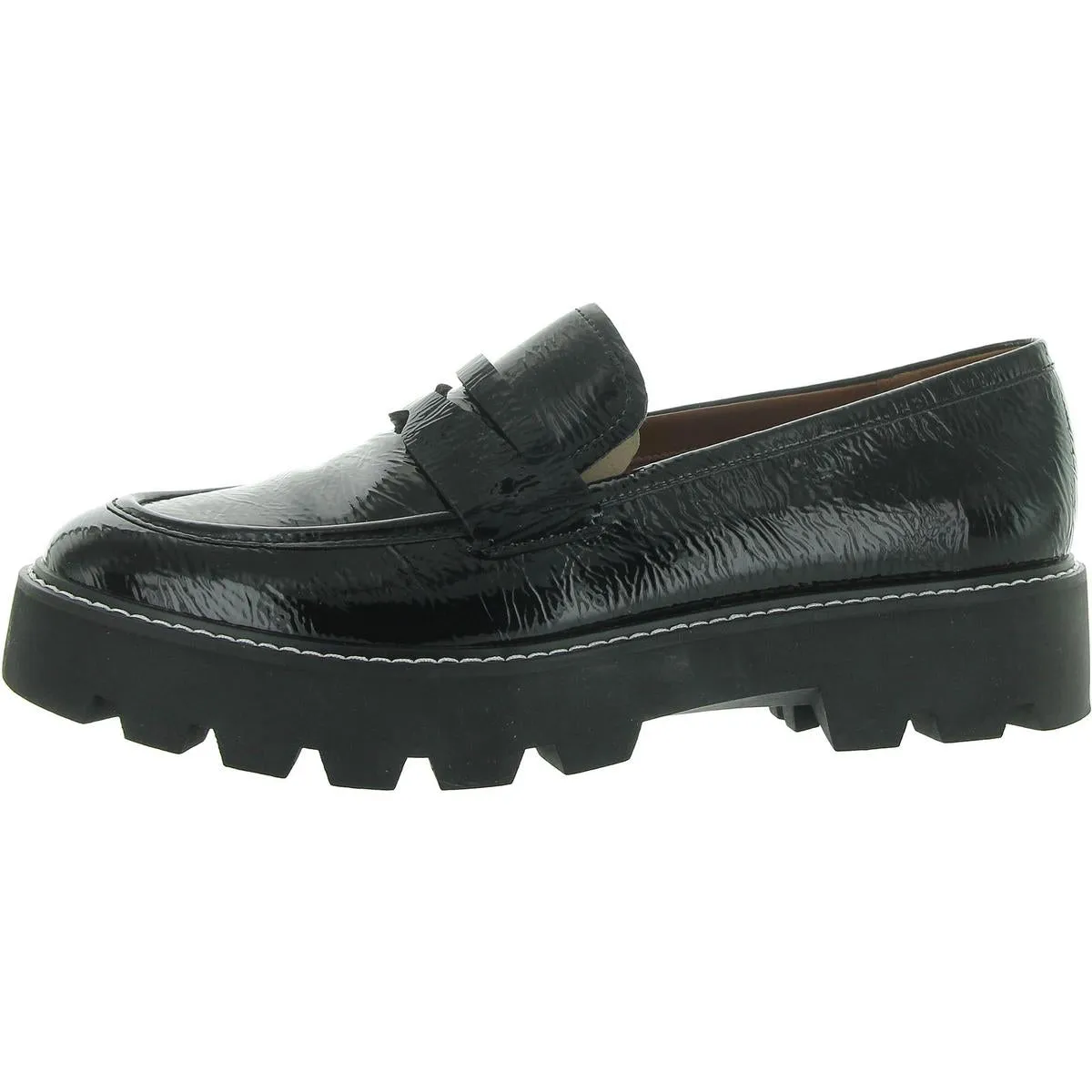 Franco Sarto Womens Balin Patent Slip-On Loafers