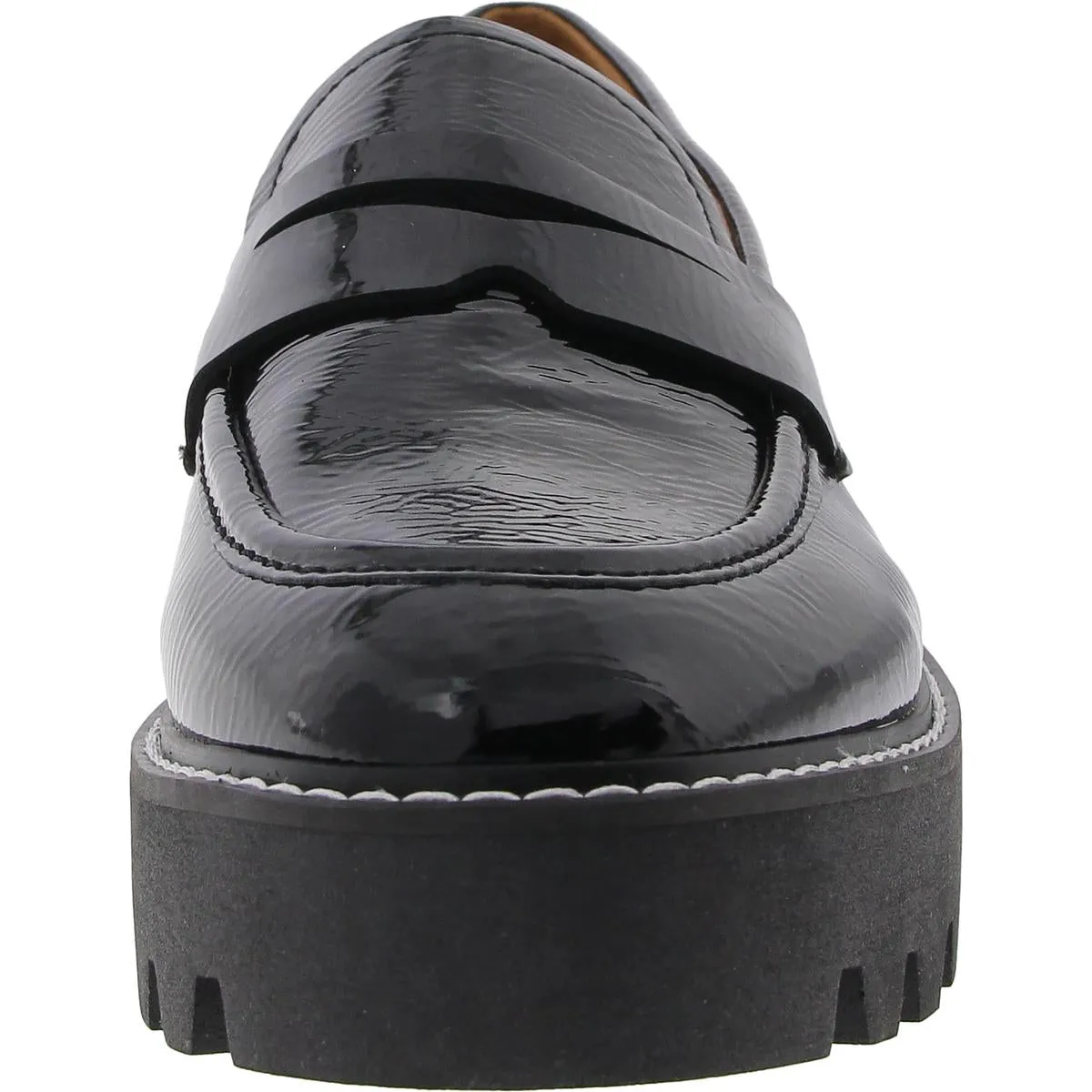 Franco Sarto Womens Balin Patent Slip-On Loafers