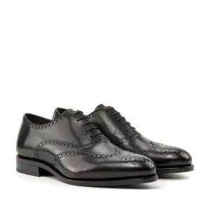 Full Brogue Oxford in Black Box Calf